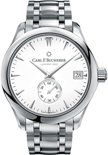 Carl F. Bucherer Manero Peripheral Watch - Steel Case - White Dial
