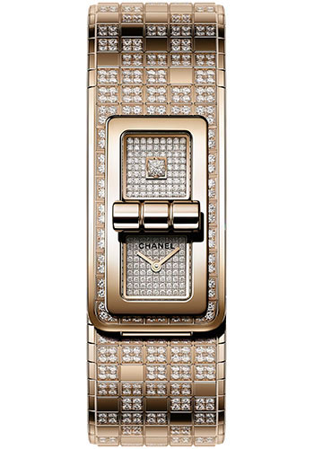 Chanel CODE COCO PIXEL Quartz Watch - Beige Gold Diamond Case - Diamond Bezel - Double Beige Gold Dial - Beige Gold Bracelet Limited Edition of 20