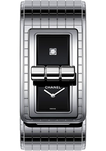Chanel CODE COCO Oversize Quartz Watch - Steel And Titanium Case - Black Dial - Steel And Titanium Bracelet Limited Edition of 255
