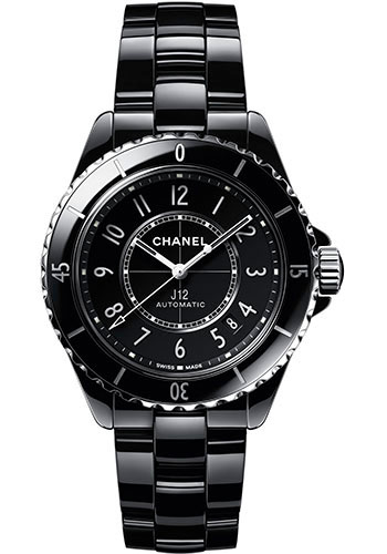 Chanel J12 Automatic Watch - 38mm Black Ceramic And Steel Case - Black Dial - Black Ceramic Bracelet