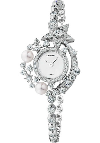 Chanel Comète Jewelry Watch - Star Motif - White Gold Case