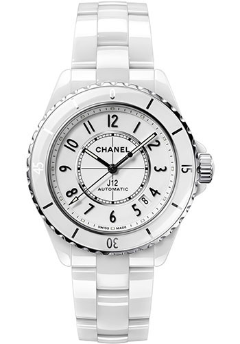 Chanel J12 Automatic Watch - 38mm White Ceramic And Steel Case - White Dial - White Ceramic Bracelet