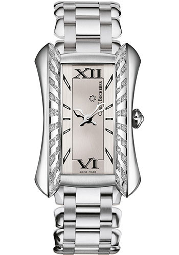 Carl F. Bucherer Alacria Midi Watch - Steel Diamond Case - Silver Dial