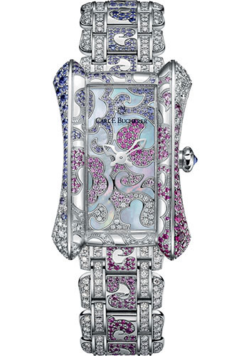 Carl F. Bucherer Alacria RoyalRose Limited Edition of 125 Watch - White Gold Diamond Case - White Gold And Mother-Of-Pearl Dial
