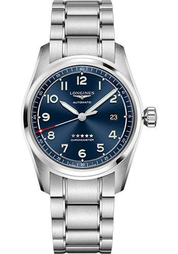 Longines Spirit Prestige Edition Watch - 40 mm Steel Case - Blue Arabic Dial
