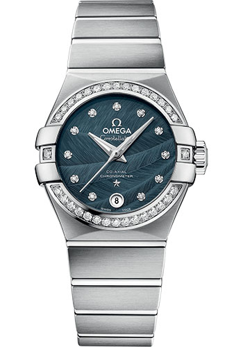 Omega Constellation Co-Axial Watch - 27 mm Steel Case - Blue Dial